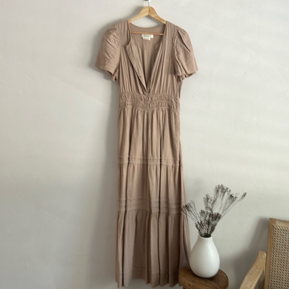 Blush/Stone Anthropologie Somerset Dress